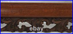 12 by 30 antique carved pierced wood picture frame 1915