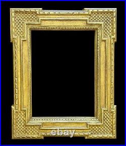 13 5/8 x 10 5/8 Hand Carve Picture Frame Gilded in 22k Gold Leaf USA