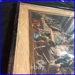 14.5 x 20 HAND CARVED PICTURE FRAME FINISHED IN GENUINE Black
