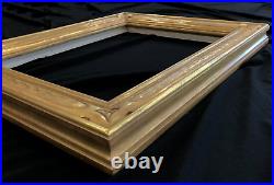 14 x 18 -3 Wide Solid Wood Hand Carved Picture Frame, Gilded in 22K Gold Leaf