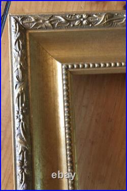 1950's Gold Gild 20 x 16 Site 24x20 Wood Carved Picture Frame Lot 2