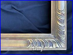 20 x 24 Solid Wood Hand Carved Picture Frame Gilded in 22k Gold Leaf, USA