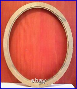 28 X 28 Ornamental Carved Gold Round Hand Leafed Picture Frame