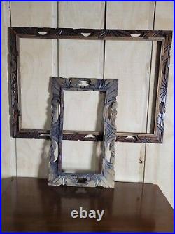 2 Pieces Carved Wooden Frames