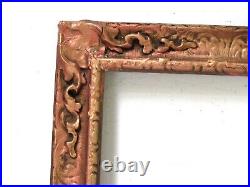 ANTIQUE HAND CARVED GREAT QUALITY FRAME FOR PAINTING 20 X 16 INCH (f-54)