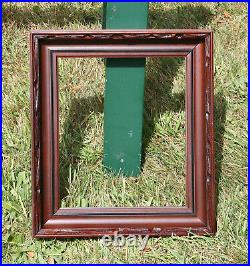 A Victorian Picture Frame with Tree Bark Carving, Holds 11 X 13