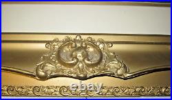 Antique 19thC Ornate Solid carved Wood Gesso Gilt Picture Frame Fits 16x20