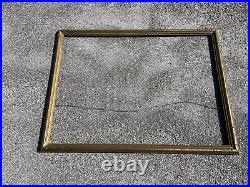 Antique 40&39 Fit Carved Gilded Wood Newcomb Macklin Style Picture Frame