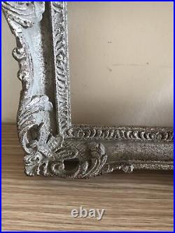 Antique Carved Wood, Gesso Picture Frame, Circa 1950-60