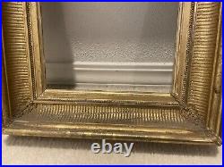 Antique Carved Wood Gold Picture Frame Fine Detailing Deep Cove Gilded