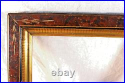 Antique Fits 13 X 16 Gold Gilt Picture Frame Eastlake Victorian Eastlake Walnut