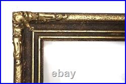 Antique Fits 24x 28 Gold Gilt Arts Crafts Picture Frame Wood Fine Beaux Art