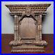 Antique Hand Carved Tramp Art Free Standing Picture Frame 5 x 3.5