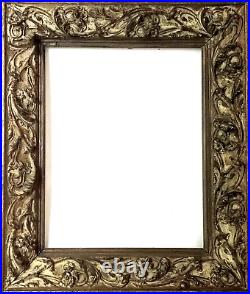 Antique Heavy Hand Carved Rococo Regency Picture Frame 18x16 Old Finish
