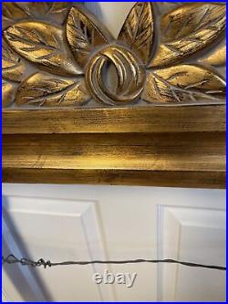 Antique Newcomb Style Carved GOLD GILT LARGE PICTURE FRAME 45x33 21.25x33.2
