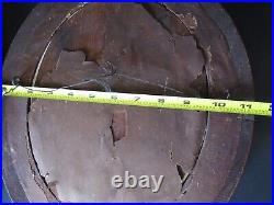 Antique Victorian 2 Spoon Carved Walnut Oval Picture frames Gilt Liner 13.5 X 11
