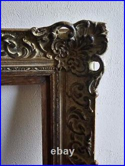 Antique Victorian Barque Carved Ornate Wood Picture Frame Wall Art Gallery