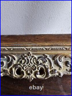 Antique Victorian Barque Carved Ornate Wood Picture Frame Wall Art Gallery