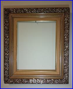 Antique Victorian Ornate Gold Gilt Heavy Carved Wood Picture Frame 17 X 20 VGC