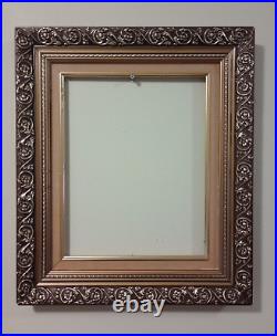 Antique Victorian Ornate Gold Gilt Heavy Carved Wood Picture Frame 17 X 20 VGC