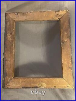 Antique Victorian Period Carved Wood and Gesso Frame baroque revival