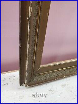 Antique Victorian Picture Frame Gilded Gesso Carved Wood Needs Restored 31x44.5
