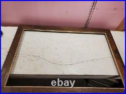 Antique Victorian Picture Frame Gilded Gesso Carved Wood Needs Restored 31x44.5