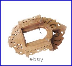 Antique Vintage Ornate Hand Carved Wood Nicho Frame Retablo Shrine Temple Tramp