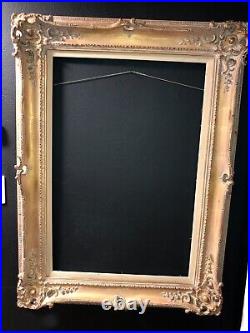 Antique Vintage Wood Decor carved Ornate Picture Frame 47in L by 35in W