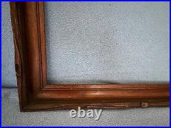 Antique Walnut Victorian Hand Carved Wood Picture Frame