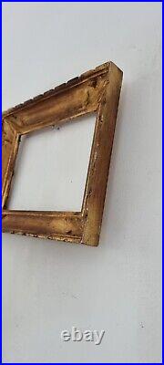 Antique Wooden Frame. Golden, Carved Frame Photos Antique Golden Carved