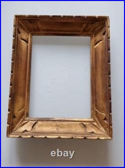 Antique Wooden Frame. Golden, Carved Frame Photos Antique Golden Carved