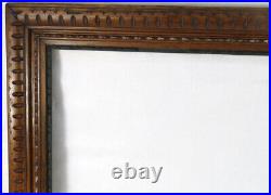 Antique carved wood picture frame 18 X 36