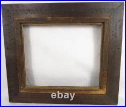 Antique picture frame 10.25 X 12.5 carved wood