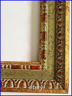Art Deco Modernist Style Square Gilt Gold Carved Wood Picture Frame 18 Rabbet