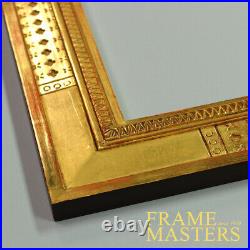 Bucks County Hand Carved Picture Frame Gilded in 22k Gold Leaf Made In USA