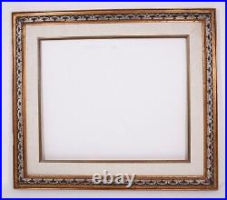 Carved Wood Gold Gilt & Silver 29x33 Frame for 24x20 or 28.75x24.75 Art Painting