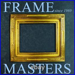 Closed Corner Fine Art Picture Frame Hand Carved Gilded in 22k Gold Leaf USA
