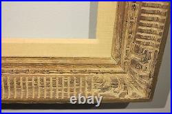 Custom carved wood painting picture frame fits 13 x 14.5 inches
