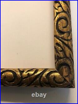 Early 20th Century Picture Frame -Carved wood Art Nouveau Period Frame7.5 X 9.5