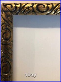 Early 20th Century Picture Frame -Carved wood Art Nouveau Period Frame7.5 X 9.5
