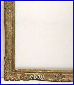 French Provincial Hand Carved Pierced Corners 33 X 25 All Wood Picture Frame