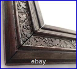 Gorgeous Antique Victorian Carved Walnut Frame 18 by 16