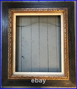 Great Wide Withliner Vintage Mid-Century Mexican Carved Wood Picture Frame 16 X 20