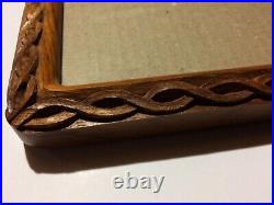 Hand Carved picture framePicture size5x7Frame size6 1/4 x 8 1/4Solid Wood