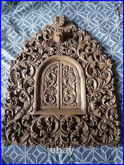 Hand Carved wood Ornate Floral Baroque style Picture Mirror Frame