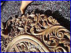 Large Hand Carved wood Ornate Floral Baroque style Picture Mirror Frame