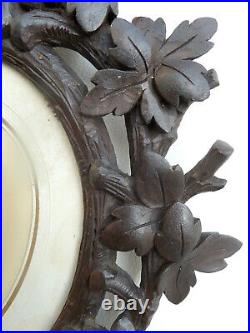 Lavishly Carved And Wonderfully Designed Oval Black Forest Picture Frame