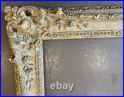 Louis XV 24 x 30 SOLID WOOD HAND CARVED FRAME GILDED IN GENUINE GOLD LEAF
