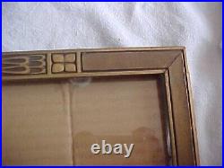 Matching PAIR Newcomb Macklin Type Arts & Crafts Carved Picture Frames